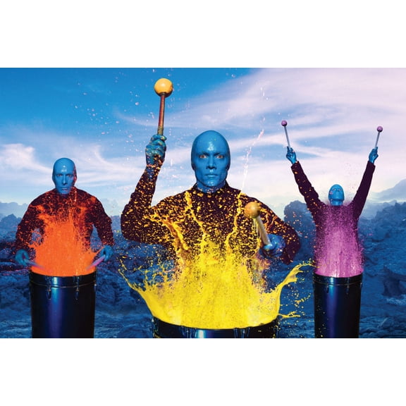 AB Posters Blue Man Group Mini Poster 11Inx17In Poster 11x17 poster Color Category: Multi, Unframed, Ages: Adults