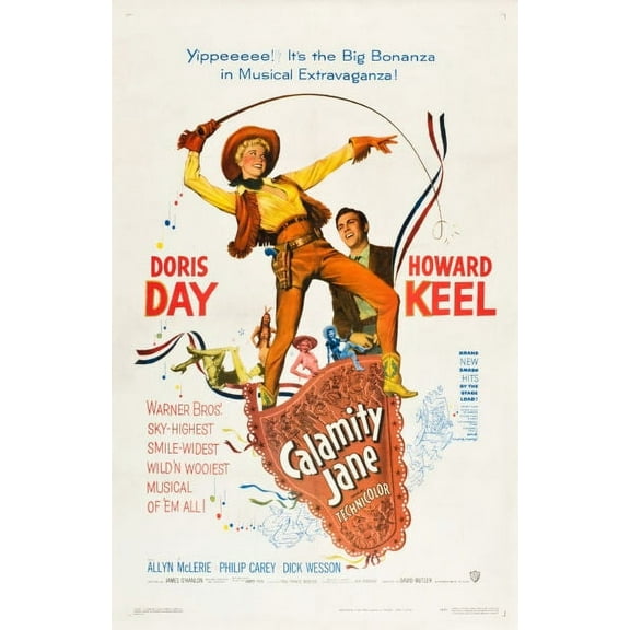 AB Posters Calamity Jane Poster 11in x 17 in 11x17 poster Color Category: Multi, Unframed, Ages: Adults