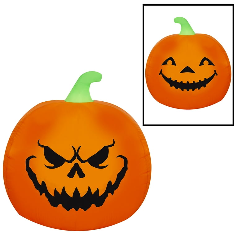 Reversible Spooky Jack-o'-Lantern Airblown Yard Inflatable