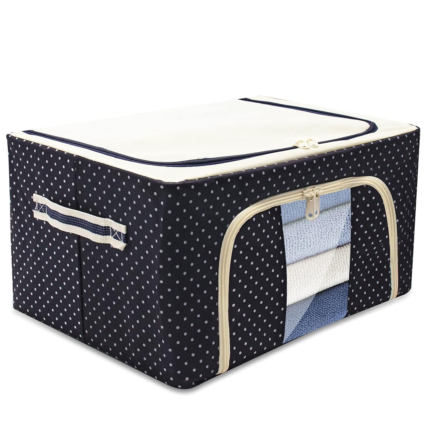 AB SALES Fabric Stackable Clothes Storage Boxen Bags With Steel ...