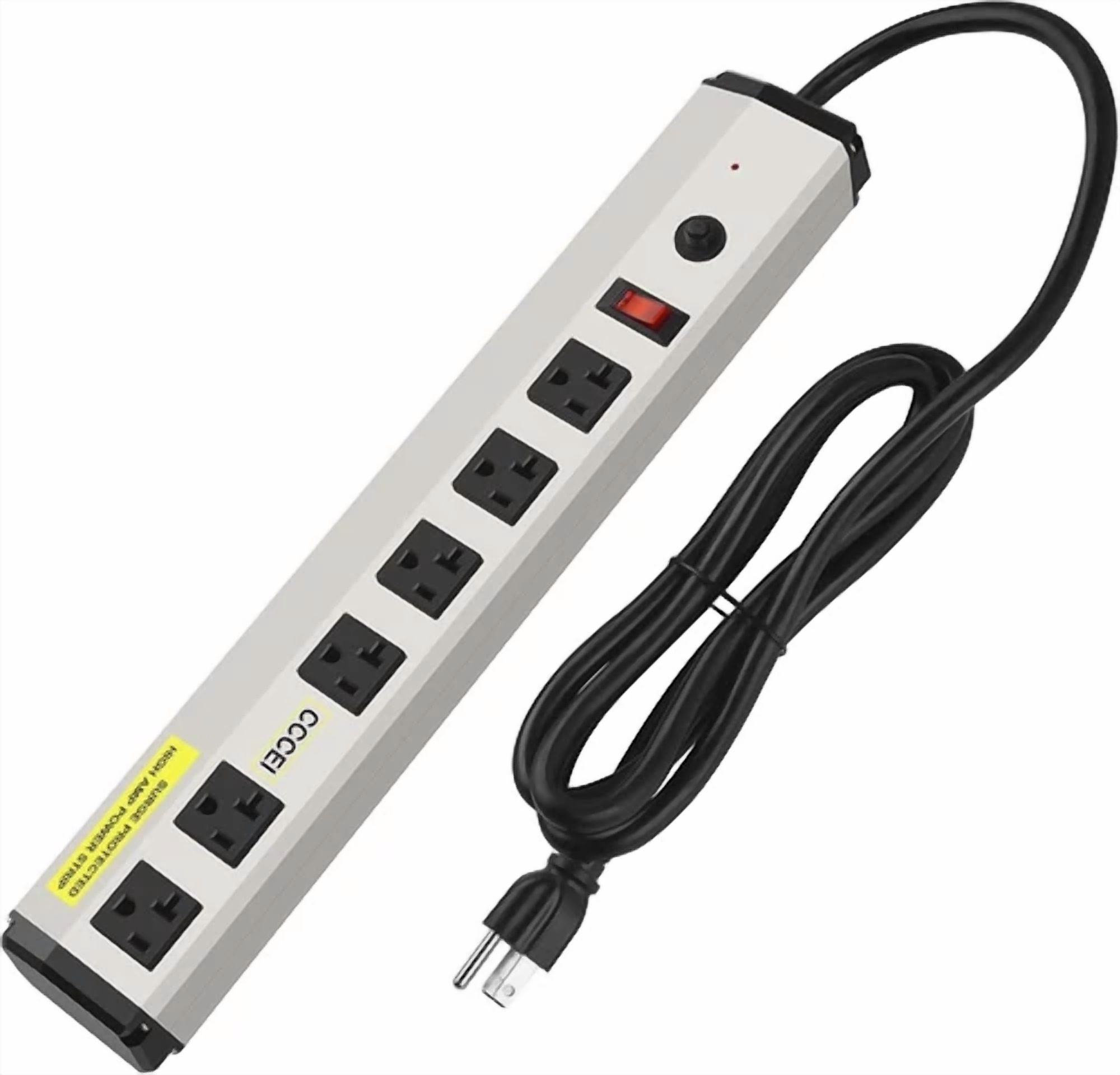 AB STAT CCCEI Heavy Duty Power Strip Surge Protector 20 Amp, High Amp Industrial Shop Ga