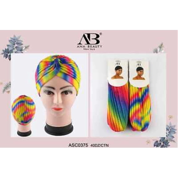 AB Turban Headwrap, Rainbow