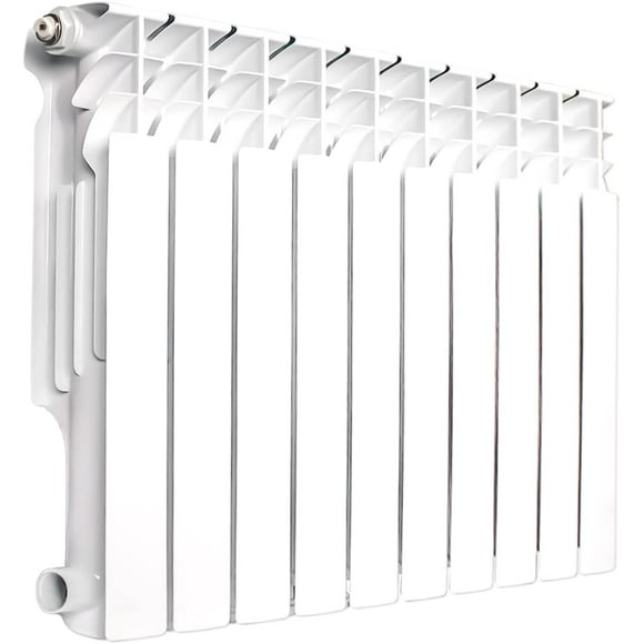 AB Wall-mounted Radiator Heater with 6 Panels, Light Weight Aluminum Hot Water Radiator for Kitchen, Bedroom and Greenhouse…