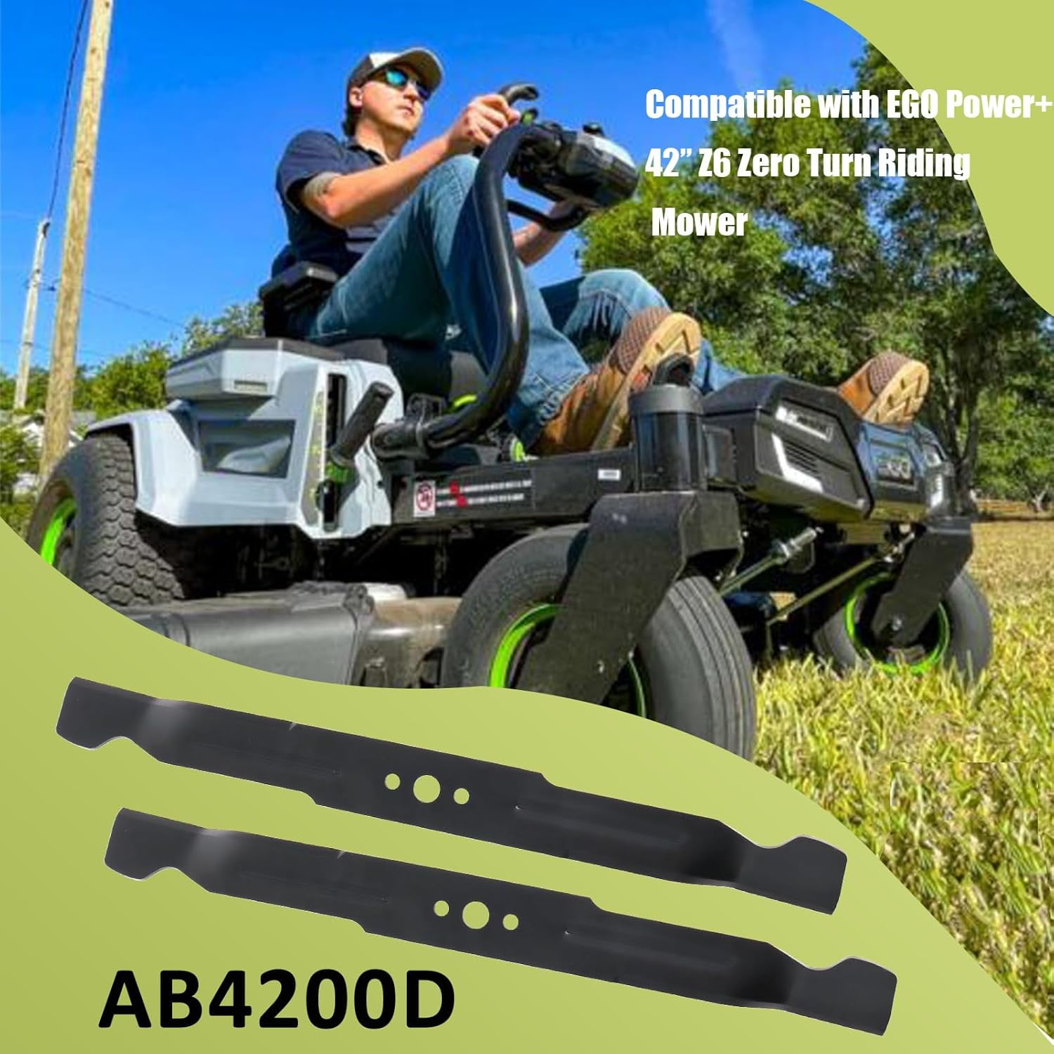 AB4200D Mower Blade Set Compatible With EGGO Power 42 Z6 Zero Turn ab4200d-mower-blade-set-compatible-with-eggo-power-42-z6-zero-turn