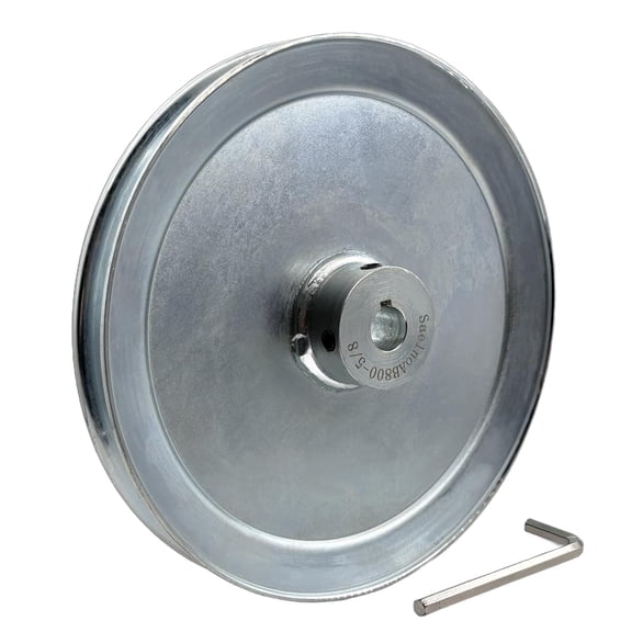 AB800-5/8 Single Groove Web Sheaves,v Belt Pulley 8" OD 5/8 inch bore,Motor Pulley Carbon Steel for A B 5L 4L V-Belts