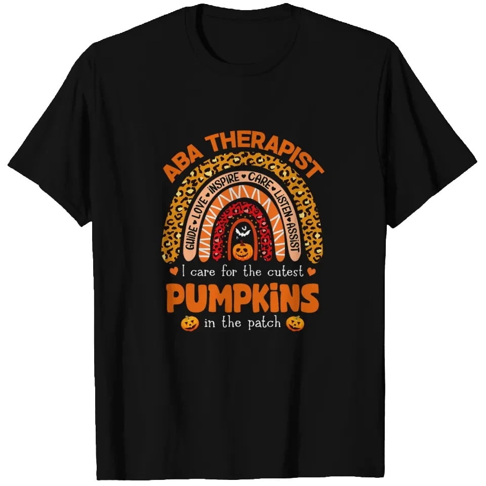 ABA Applied Behavior Analysis Therapist Halloween Rainbow T-Shirts ...