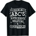 thumbnail image 1 of ABA Applied Behavior Therapist Funny Thank You Analyst T-Shirt, 1 of 3