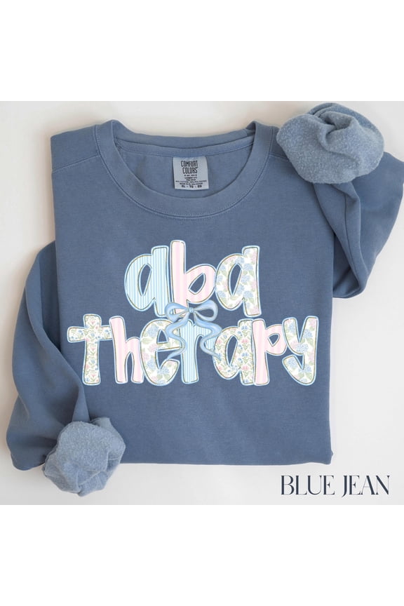 ABA Therapy TShirt ABA Therapist Gift BCBA Crewneck