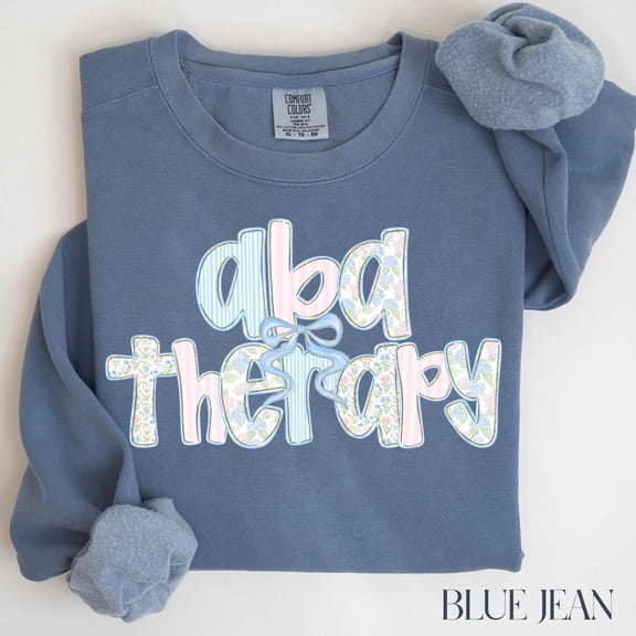 ABA Therapy TShirt ABA Therapist Gift BCBA Crewneck