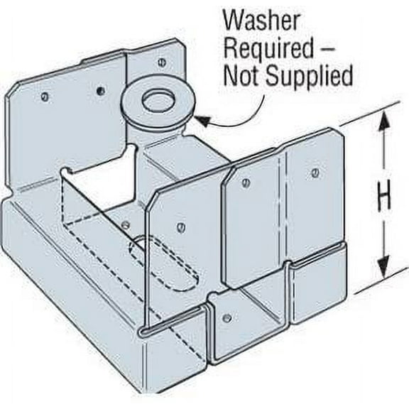 ABA46Z Adjustable Post Base