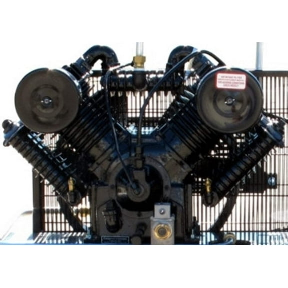 ABAC Atlas Copco/Belaire/Chicago Pneumatics 10 Running Hp 2 Stage Cast Iron Replacement Air Compressor Pump with CU, AC and Flywheel installed (Model #: CA2 or 1312100837) NEW