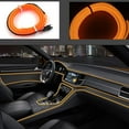 thumbnail image 1 of ABALDI DC 12V Led Lights Flexible Soft Tube Wire Lights Neon Glowing Car Decor Strip Light for Xmas Party DIY(2m/6ft, Orange), 1 of 7