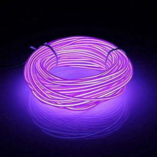  Lychee Neon Light El Wire with Battery Pack, 15 Feet