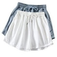 thumbnail image 1 of ABATAB 2PC Sweat Shorts for Women Elastic Waist Drawstring Comfy Trendy Casual Athletic Running Summer Shorts with Pockets, 1 of 4