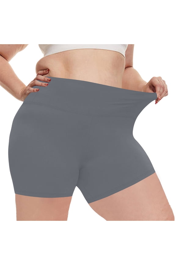 Biker Shorts Women Soft High Waisted Plus Size Shorts Summer Cycling Yoga Fashion Hot Pants Thin Comfy Clothes