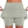 thumbnail image 1 of ABATAB Biker Skorts for Women Comfy Summer Tennis Athletic Shorts 2 in 1 Casual Stretchy Golf Running Shorts, 1 of 5