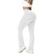 thumbnail image 1 of ABATAB Cargo Yoga Pants for Women Stretch Workout Trouser High Waist Leggings Casual Travel Gym Pants with Pockets, 1 of 7