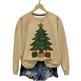 thumbnail image 1 of ABATAB Christmas Sweatshirt for Women Crewneck Long Sleeve Christmas Tree Print Cute Pullover Vacation Casual Trendy Outfits, 1 of 6