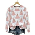 thumbnail image 1 of ABATAB Christmas Sweatshirt for Women Crewneck Long Sleeve Christmas Tree Print Cute Pullover Vacation Casual Trendy Outfits, 1 of 6