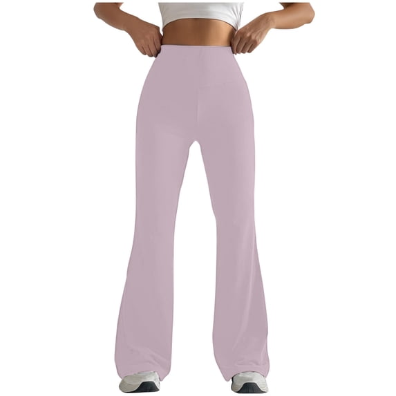ABATAB Flare Leggings for Women High Waisted Bootcut Yoga Pants Workout Running Athletic Bell Bottoms Tights