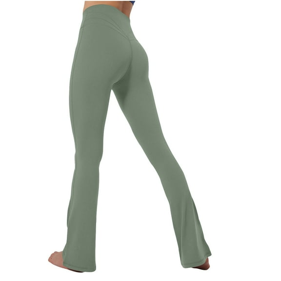ABATAB Flare Leggings for Women Yoga Soft High Waist Pants Stretchy Butt Lifting Workout Exercise Bootcut Leggings