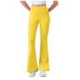 thumbnail image 1 of ABATAB Flare Yoga Pants for Women High Waisted Butt Lifting Bootcut Trousers Workout Running Soft Comfortable Leggings, 1 of 4