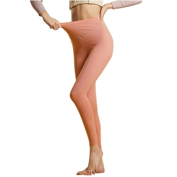ABATAB Fleece Lined Leggings for Women Thermal Warm Fall Winter Leggings High Waisted Comfy Casual Seamless Workout Yoga Pants