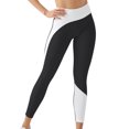 thumbnail image 1 of ABATAB Leggings for Women Butt Lifting Color Block Exercise Pants No See Through Stretchy Yoga Workout Running Trousers Leggings, 1 of 7
