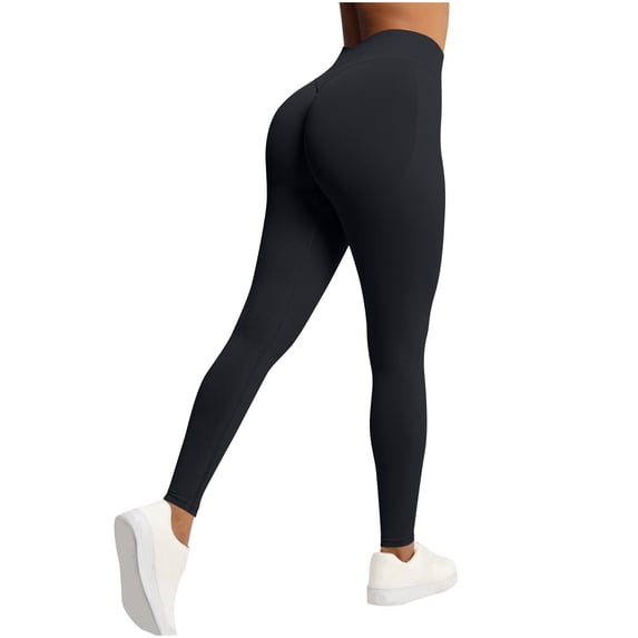 ABATAB Leggings for Women Lightweight High Waisted Butt Lifting Tights Comfort Soft Workout Cycling Yoga Pants Basic Clothes