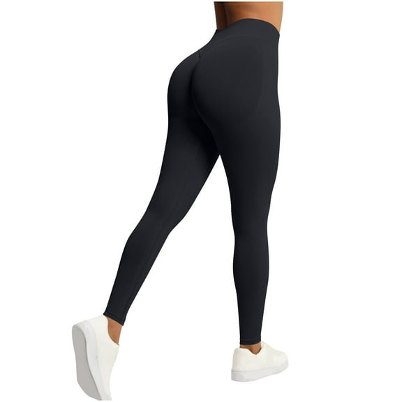 ABATAB Leggings for Women No See Through High Waisted Pants Ultra Soft Yoga Butt Lifting Workout Athletic Running Leggings