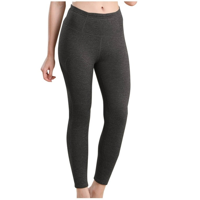 ABATAB Leggings for Women Thick Soft Low Rise Fleece Lined