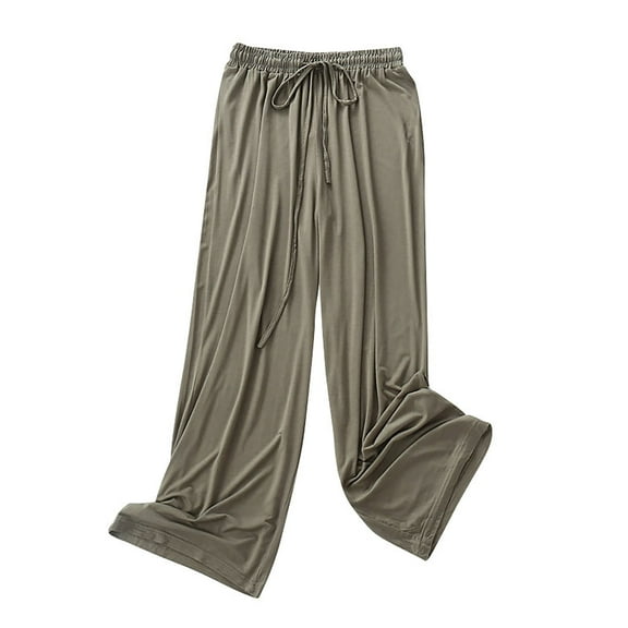 ABATAB Pajama Pants for Women Comfort Ultra-Soft Baggy Sleepwear Wide Leg Drawstring Elastic Waisted Loose Fit Pj Bottom
