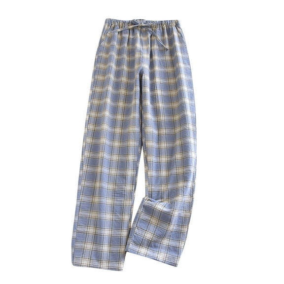 ABATAB Pajama Pants for Women Plaid Soft Lounge Comfy Sleepwear Drawstring Loose Fit Casual Pj Bottoms with Pockets