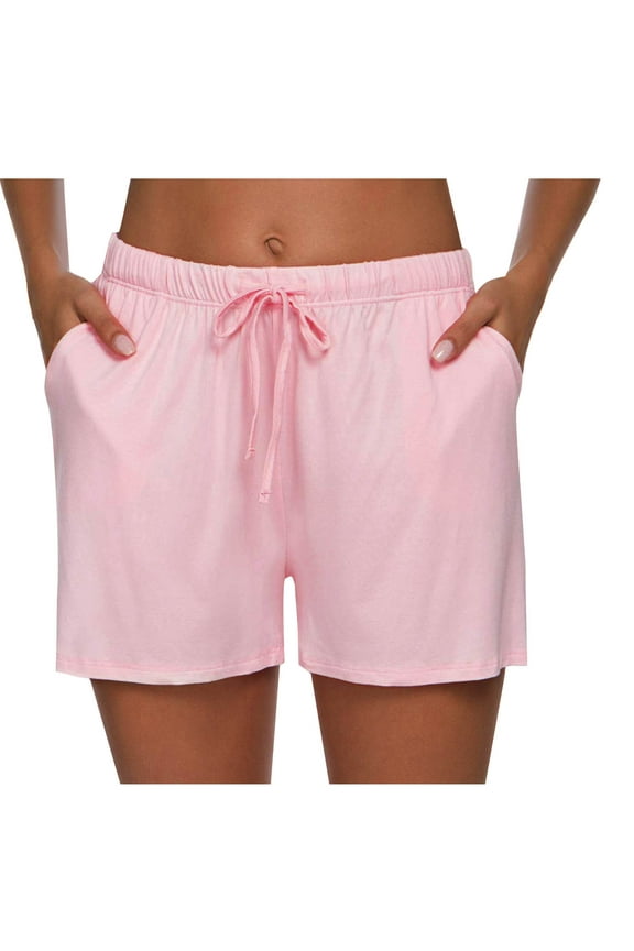 Pajama Shorts for Women Soft Drawstring Sleep Shorts Loose Lightweight Comfy Stretch Summer Pj Bottoms