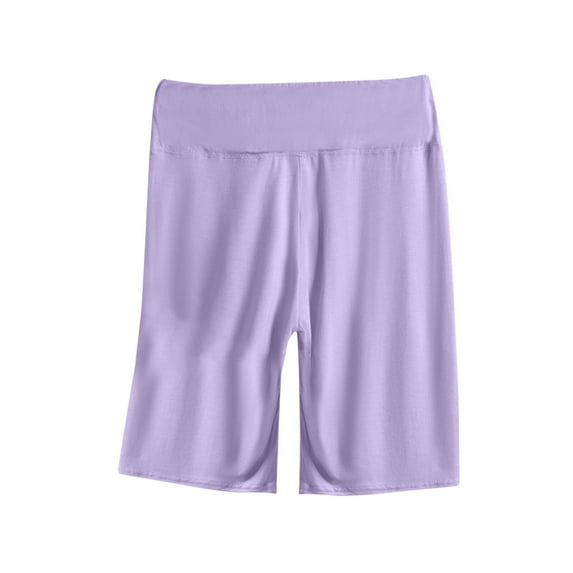 ABATAB Pajama Shorts for Women Soft Lounge Shorts Elastic Waisted Sleep Shorts Pure Color Comfy Casual Summer Pj Bottoms