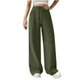 thumbnail image 1 of ABATAB Palazzo Pants for Women Drawstring Lightweight Pants Summer Loose Fit Casual Cotton Linen each Trousers, 1 of 6