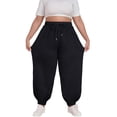 thumbnail image 1 of ABATAB Plus Size Sweatpants for Women Spring Fashion Joggers Workout Lounge Lightweight Comfy Elastic Waisted Athletic Pants, 1 of 6