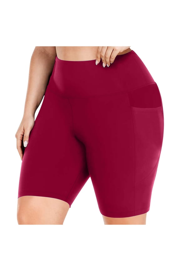 Plus Size Workout Shorts for Women High Waist Seamless Gym Shorts Soft Stretch Running Yoga Leggings Shorts