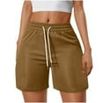 thumbnail image 1 of ABATAB Running Shorts for Womens Casual Summer Loose Athletic Shorts Drawstring Elastic Waist Gym Shorts with Pockets, 1 of 7