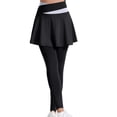 thumbnail image 1 of ABATAB Skirted Leggings for Women Slim Fit Comfortable Tennis Active Skort Athletic Golf Workout Dressy Soft Pants, 1 of 3