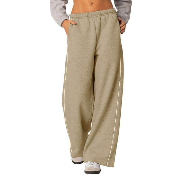 ABATAB Sweatpants for Women Baggy Loose Lounge Running Pants Casual Wide Leg Workout Exercise Trousers with Pockets