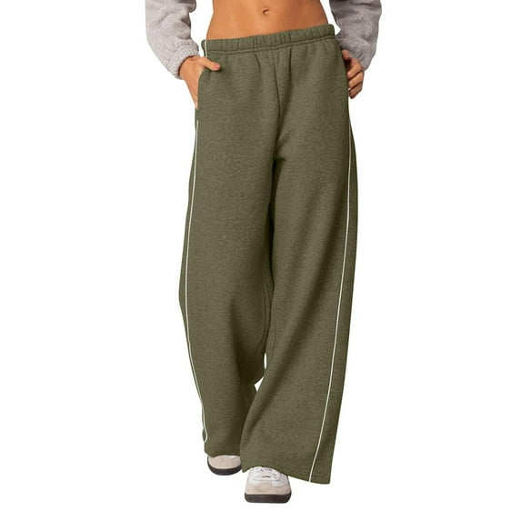 ABATAB Sweatpants for Women Baggy Loose Lounge Running Pants Casual Wide Leg Workout Exercise Trousers with Pockets