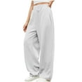 thumbnail image 1 of ABATAB Sweatpants for Women Wide Leg Baggy Cycling Pants Ultra Soft Comfy Fashion Athletic Joggers Trousers with Pockets, 1 of 7