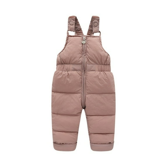 ABATAB Toddler Unisex Snow Pants Winter Sleeveless Zipper Snowsuit Clothes Baby Girl Boy Jumpsuit Fall Outfits Clothes