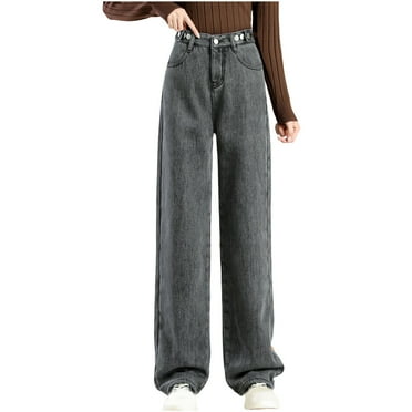 PRETTYGARDEN Women's Wide Leg Jeans - 2025 High Waisted Stretchy Baggy Denim Palazzo Pants