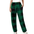 thumbnail image 1 of ABATAB Women Pajama Pants Warm Winter Wide Leg Comfortable PJ Bottom Elastic Waisted Baggy Casual Lounge Pants, 1 of 4