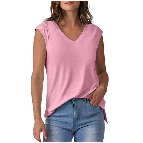 ABATAB Women's Button Down Shirts Pleated Causal Lapel Neck Blouses Work Office Short Sleeve Plain Blouse for Ladies