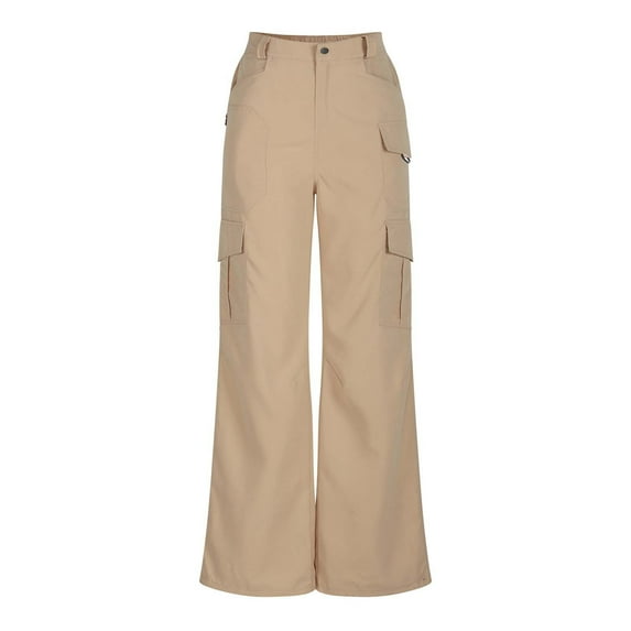 ABATAB Women's Hiking Cargo Pants Lightweight Outdoor Athletic Pants Loose Camping Climbing Golf Trousers with Pockets