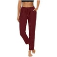 thumbnail image 1 of ABATAB Women's Joggers Pants Drawstring Comfy Running Sweatpants Casual Lounge Workout Gym Athletic Trousers with Pockets, 1 of 7