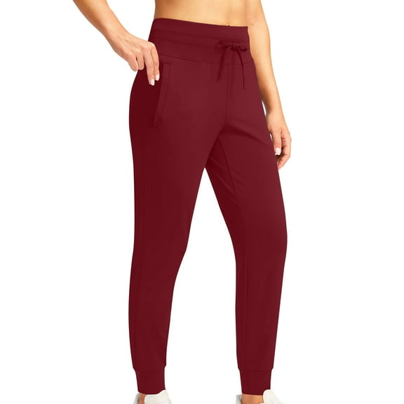 ABATAB Women's Joggers Pants with Pockets Comfortable Drawstring Workout Pants Lightweight Lounge Athletic Running Cinch Trousers